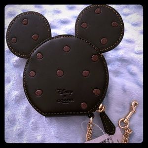 Minnie Mouse Coach Coin Purse with chain